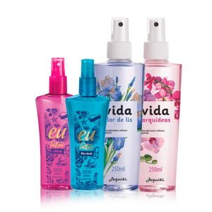 Kit de Desodorantes Colônias Splashs Eu e Vida Jequiti