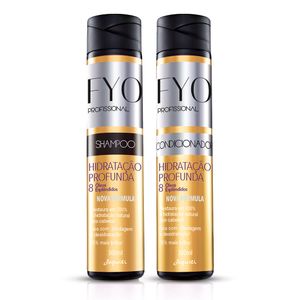 Kit Shampoo e Condicionador Fyo Profissional Hidratação Profunda 8 Óleos Esplendidos Jequiti