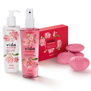 Kit Completo Vida + Aconchego Orquídea e Avelã Jequiti