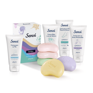 Kit De Cremes Hidratantes e Sabonetes Sensi Jequiti