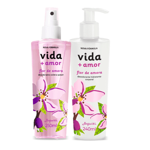 Kit Completo Vida + Amor Flor de Amora Jequiti