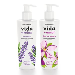 Kit De Desodorantes Hidratantes Corporais Vida + Relax E Amor Jequiti