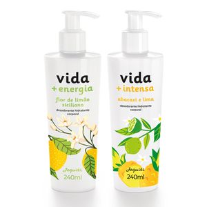 Kit De Desodorantes Hidratantes Corporais Vida + Intensa E Energia Jequiti