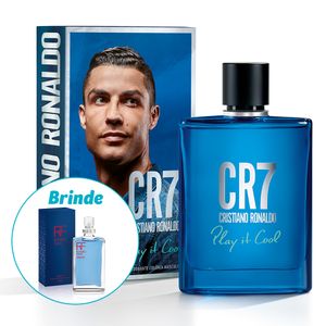 Cr7 Play It Cool Desodorante Colônia Masculina Jequiti 100ml + Minissérie Perfume 25ml