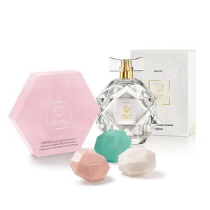 Kit Eliana Cristal E Estojo de Sabonetes Sortidos Jequiti