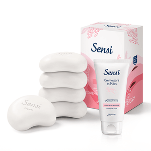 Kit Sabonete Mix Sensi + Creme Hidratante para Mãos Jequiti