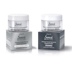 Kit Creme Facial Diurno e Noturno Sensi Skincare