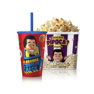 Kit Copo Comunicador + Balde de Pipoca 2,5L