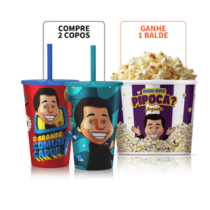 Kit Copos Show do Milhão e Comunicador + Brinde